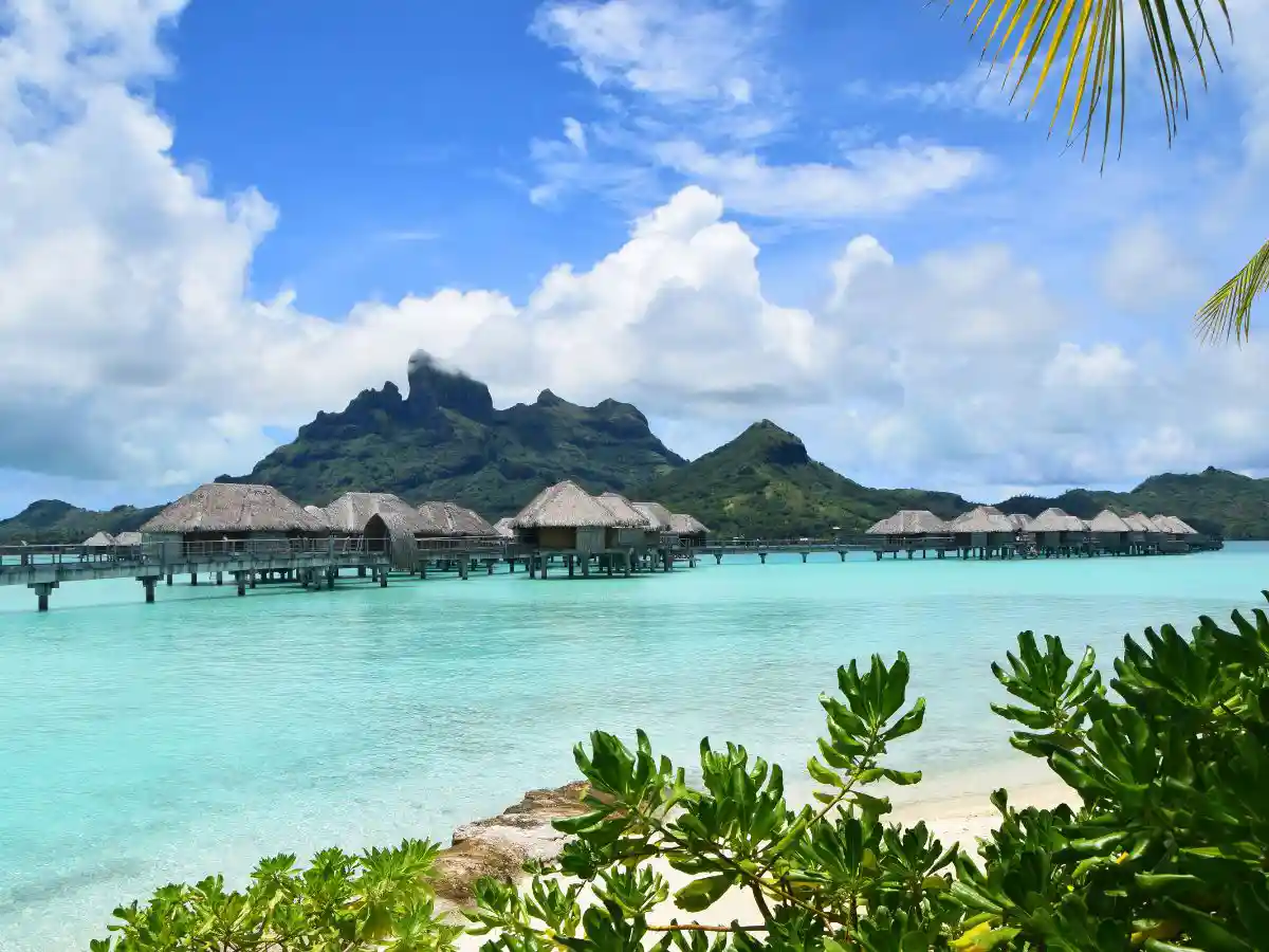Laguna di Bora Bora in Polinesia Francese